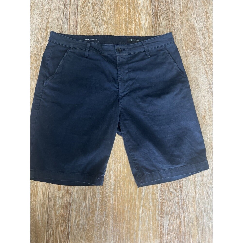 AG Adriano Goldschmied Griffin Tailored Short Navy Blue Men Size 36R 1185BRSDPNY